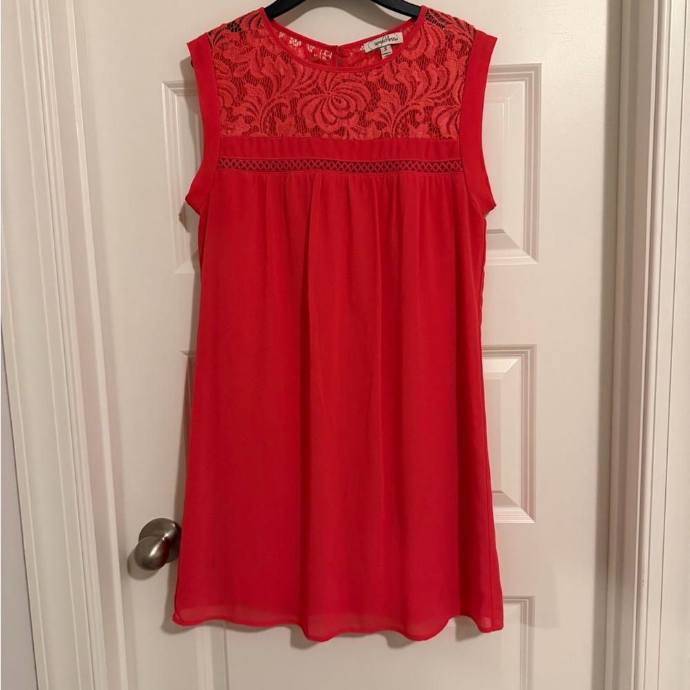 Speechless Red Lace Mini Dress